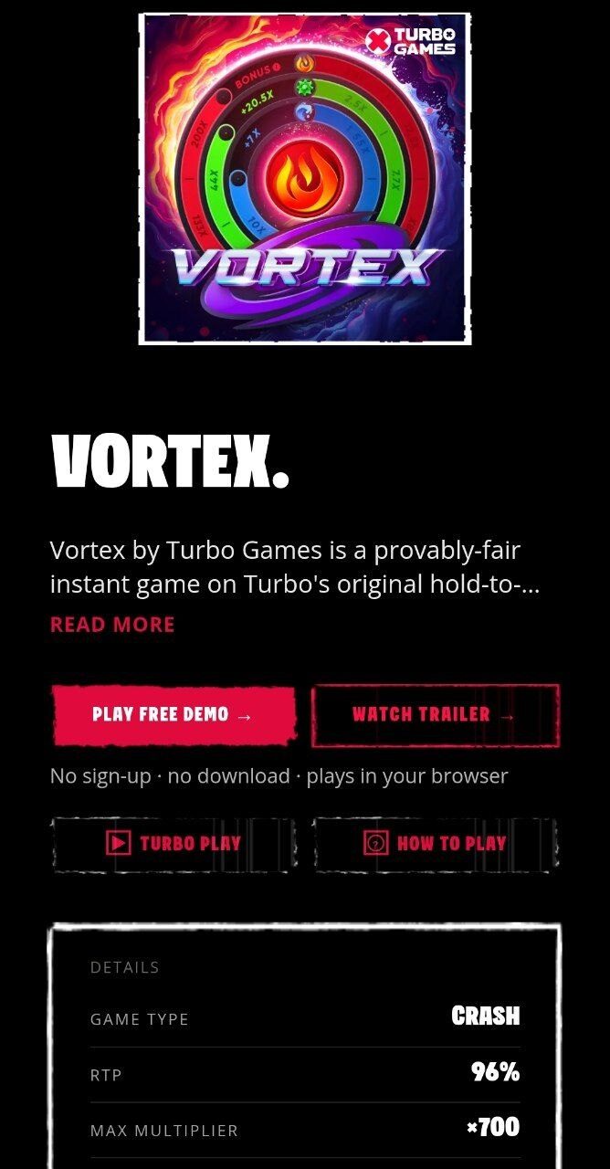 Turbo Games Vortex Demo